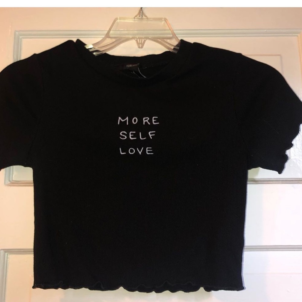 Black crop top